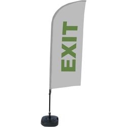 Beach flag showdown bfaw310-wt21-i103 autoportante grigio
