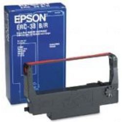 Nastro epson c4s015376 nero, rosso
