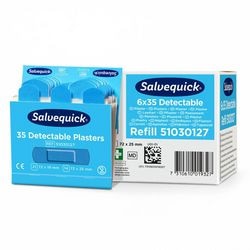 Salvequick plasters. color: blue. 210 pieces