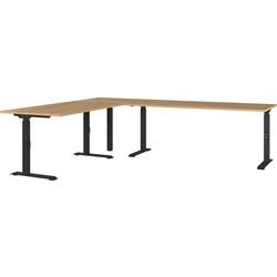 Corner desk germania agenda oak 2,600 (w) x 2,200 (d) x 910 (h) mm