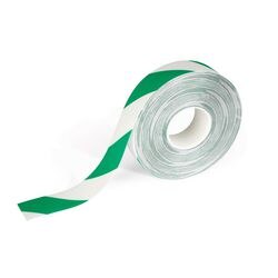 Nastro segnaletico per pavimenti Duraline verde bianco