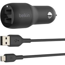 Caricabatterie da auto belkin nero 24 w