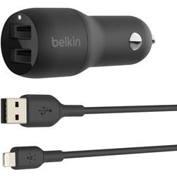 Caricabatterie da auto belkin nero 24 w