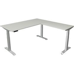 Scrivania sit-stand Kerkmann Move 4 grigio chiaro
