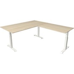Scrivania sit-stand Kerkmann Move 4 acero