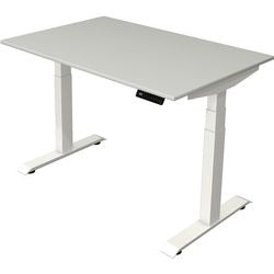 Scrivania sit-stand Kerkmann Move 4 grigio chiaro
