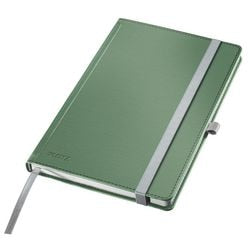 Bloc de notas estilo Leitz A5 a cuadros tapa dura sin perforar verde
