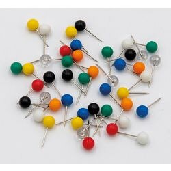 Alfileres de mapa gama de colores metal wedo