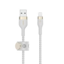 Cavo di ricarica Belkin caa010bt2mwh bianco da USB-A maschio a Apple Lightning