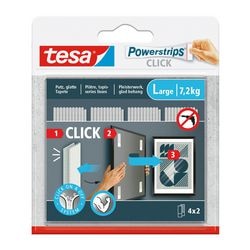 Tesa 1074180 - ciabatte click 4x2 l | 5 pezzi