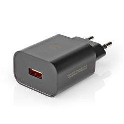 Cargador Nedis WCQC302ABK negro