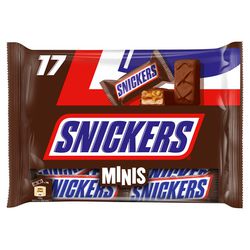 Mini tavoletta di cioccolato Snickers minis 17 pezzi da 18 g