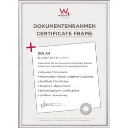 Walther nuovo stile di vita - cornice in plastica - formato foto 21x29,7 cm (din A4) - argento