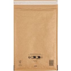 Sobres forrados mail lite f 3 dorado sin tira adhesiva ventana
