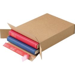 Scatola pieghevole colompac 353 x 250 x 80 mm cartone marrone