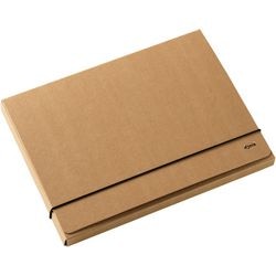 Cartella portadocumenti djois linea kraft a4 in cartone marrone