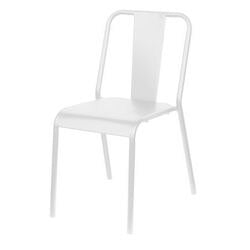 Sedia nova meet powered by paperflow in acciaio zincato 470 x 550 x 810 mm bianco