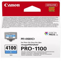 Cartucho de tinta canon pfi-4100c cian original