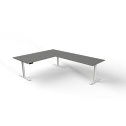 Scrivania sit-stand Kerkmann Move 3 forma L grafite
