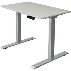 Scrivania sit-stand Kerkmann Move 1 stabile grigio, argento 1270 mm x 1000 mm
