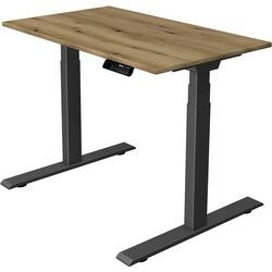 Scrivania sit-stand Kerkmann Move 1 stabile marrone, grigio 1270 mm x 1000 mm