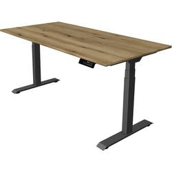 Scrivania sit-stand Kerkmann Move 1 stabile marrone, grigio 1270 mm x 1600 mm