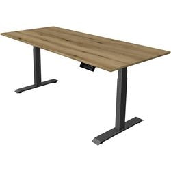 Scrivania sit-stand Kerkmann Move 1 stabile marrone, grigio 1270 mm x 1800 mm