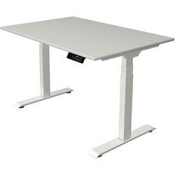 Scrivania sit-stand Kerkmann Move 1 stabile grigio, bianco 1270 mm x 1200 mm