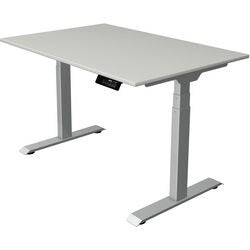 Scrivania sit-stand Kerkmann Move 1 stabile grigio, argento 1270 mm x 1200 mm