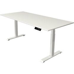 Scrivania sit-stand Kerkmann Move 1 stabile bianca 1270 mm x 1800 mm