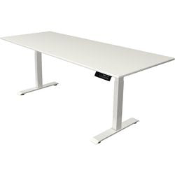 Scrivania sit-stand Kerkmann Move 1 stabile bianco 1270 mm x 2000 mm