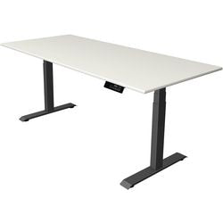 Sit-stand desk kerkmann move 1 stable gray, white 1270 mm x 1800 mm