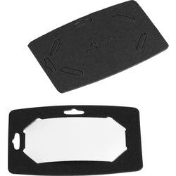 Insignia para nombre duradera negra 1 mm x 99 mm x 64 mm