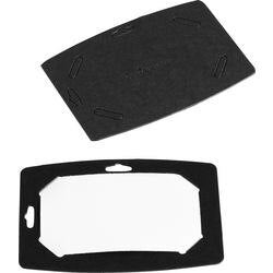 Insignia para nombre duradera negra 1 mm x 111 mm x 78 mm