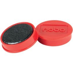 Imanes para pizarra blanca nobo 1915300 magnético rojo