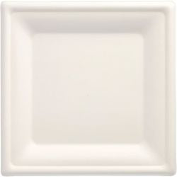 Piatto piano Papstar bianco puro 20 x 6,5 x 20 cm 50 pezzi
