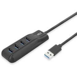 ACT USB-A HUB 3.0, 4 puertos USB-A