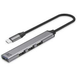 ACT Connectivity USB-C Hub, 3x USB-A 2.0 e 1x USB-A 3.0