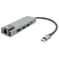 Estación de acoplamiento USB-C 4K ACT para HDMI Monitor, Ethernet PD
