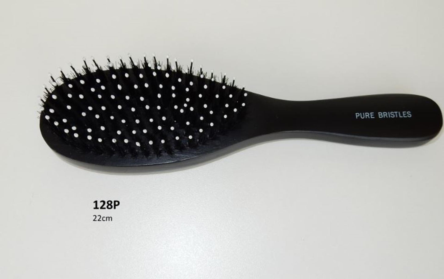 Cepillo para el pelo con pasador negro 22x6cm