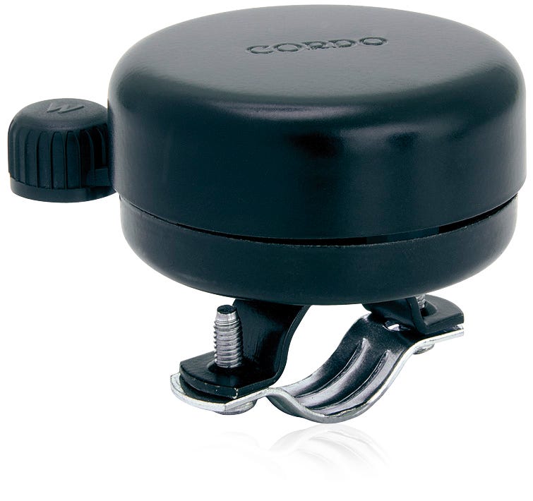 Timbre de bicicleta Cordo acero negro