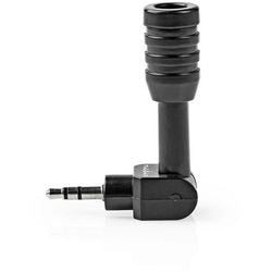 Nedis MicMJ100bk Microfono cablato Mini plug-in 3,5 mm nero