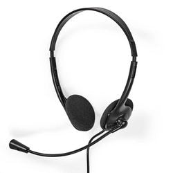 Cuffie cablate Nedis chstu110bk nere