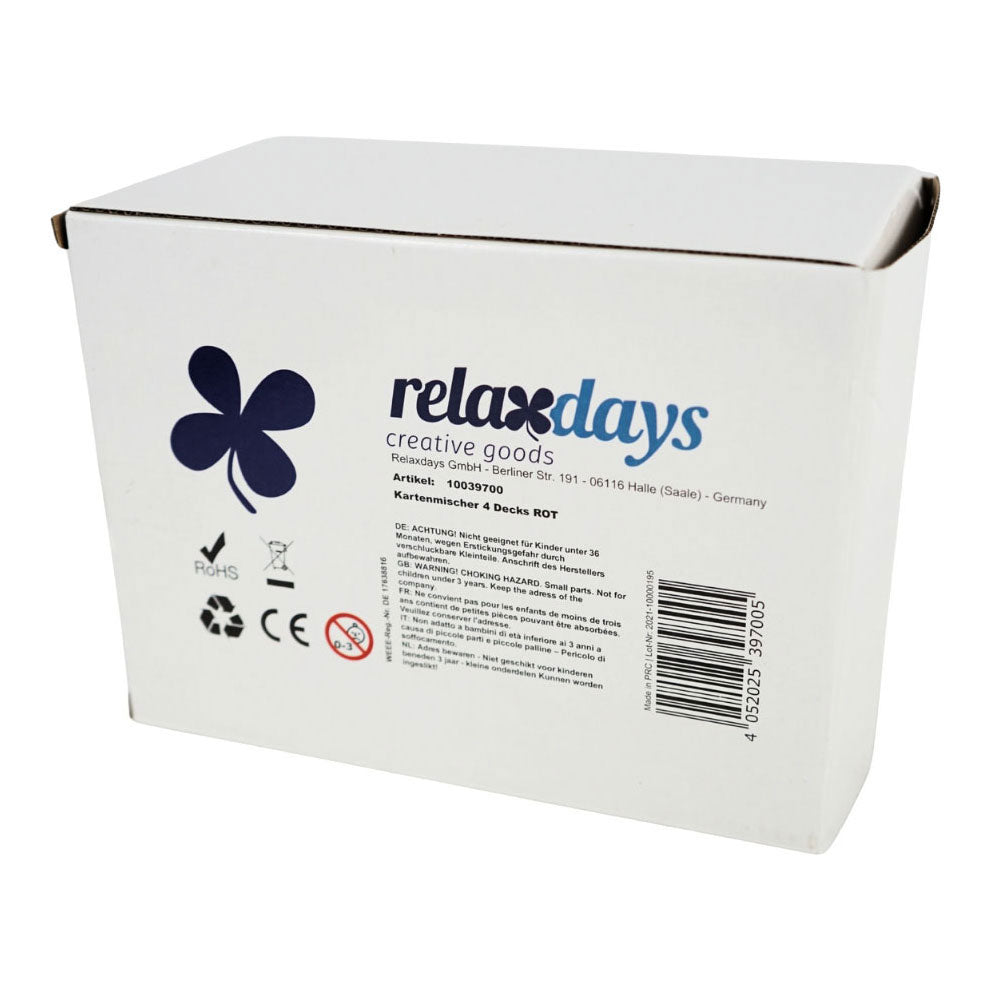 Relaxdays kaartenschudmachine