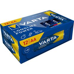 Batteries varta longlife power AA 12 pieces