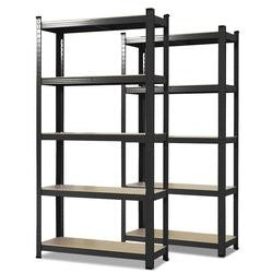 Armario Ty karat lakota mdf, chapa de acero 1200 x 600 x 2000 mm negro