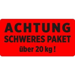 Etichette di avvertenza avery zweckform 7255 rosse autoadesive
