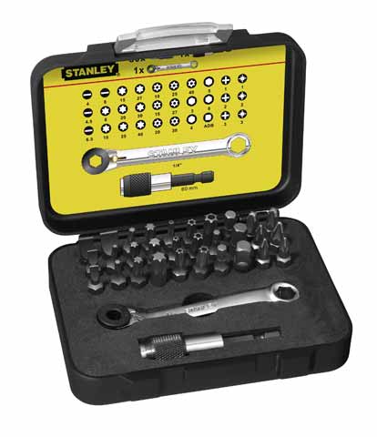 Set di punte per utensili manuali Stanley expert pro 1 4 - chiave combinata (32 pezzi) - 1-13-905