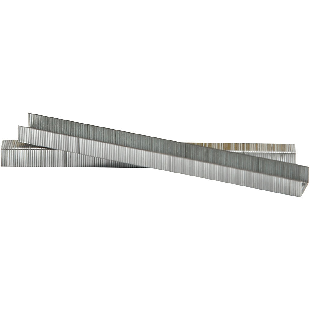 Graffette, h: 8 mm, l: 10,5 mm, spessore 0,7 mm, grigie, 1000 pezzi 1 scatola
