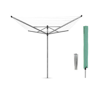 Brabantia Brabantia Lift-O-Matic Droogmolen 60 M Longitud seca + Gancho de tierra y cubierta Metálica Gris